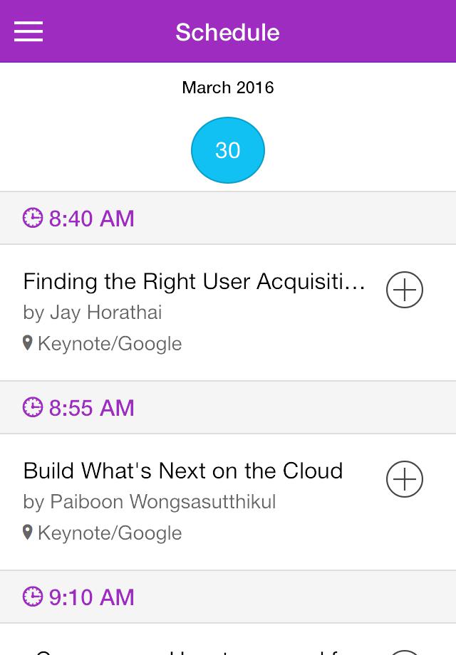 Conferences app